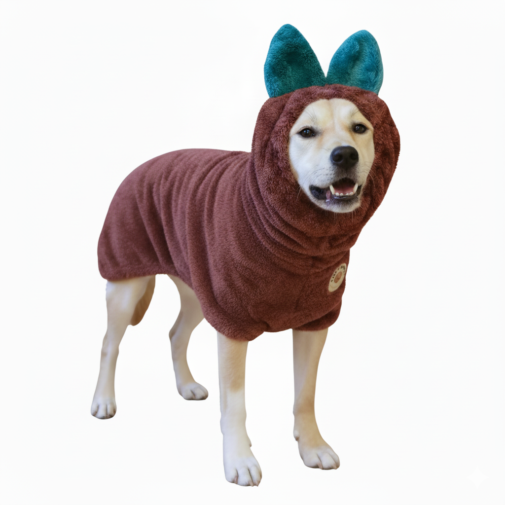 Premium Dog Bathrobe - Fig