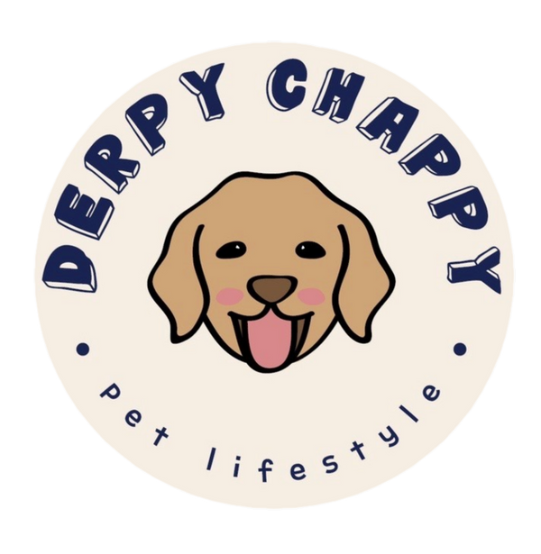 derpy chappy dog bathrobe brand logo